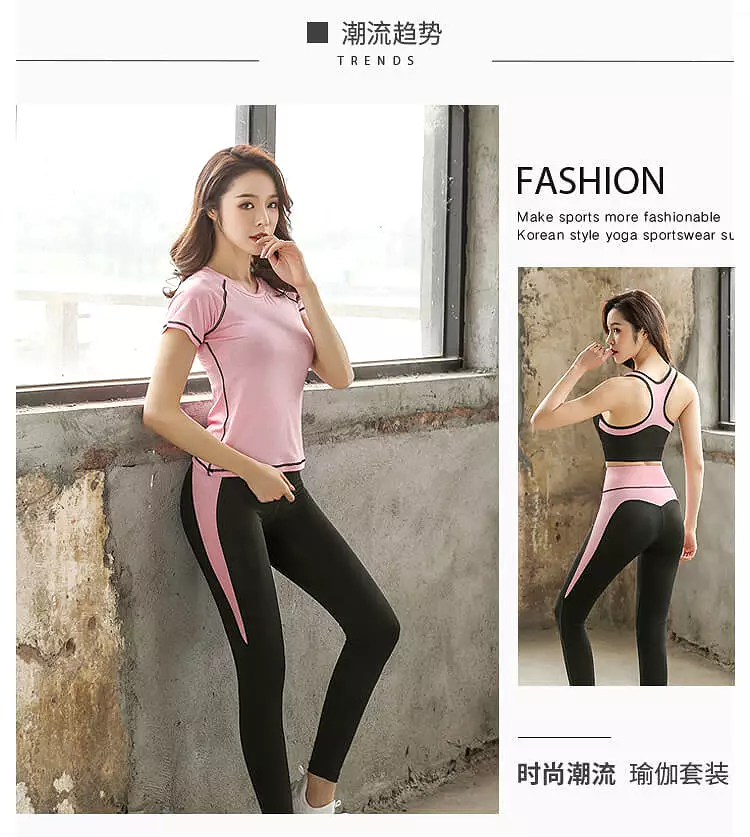 Quick dry women sportswear 4PCS set fitness gym yoga clothing