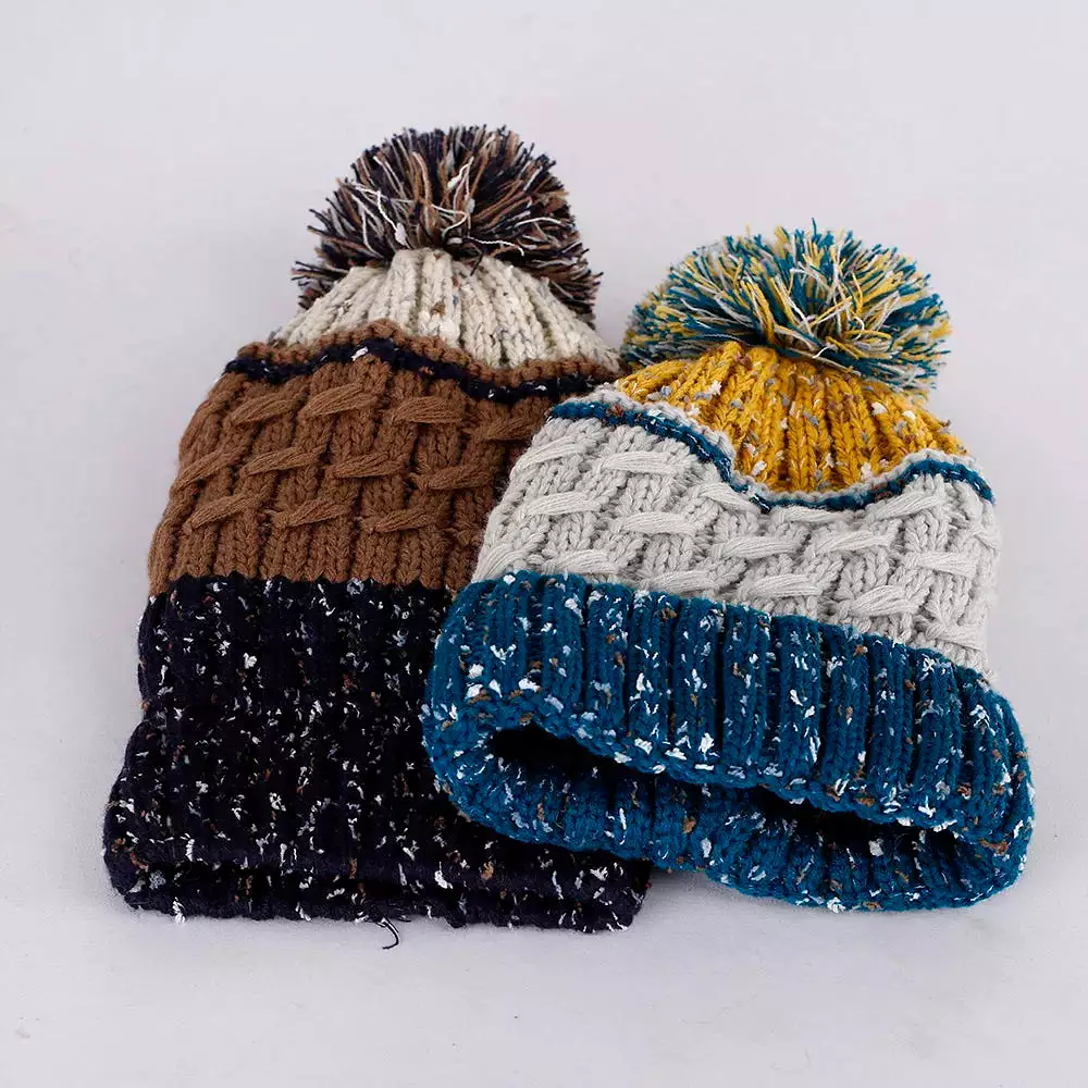 Retro fun Ball stripe Knitted Hat