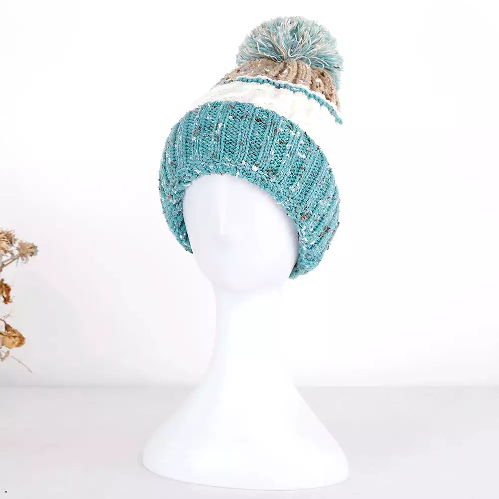 Retro fun Ball stripe Knitted Hat