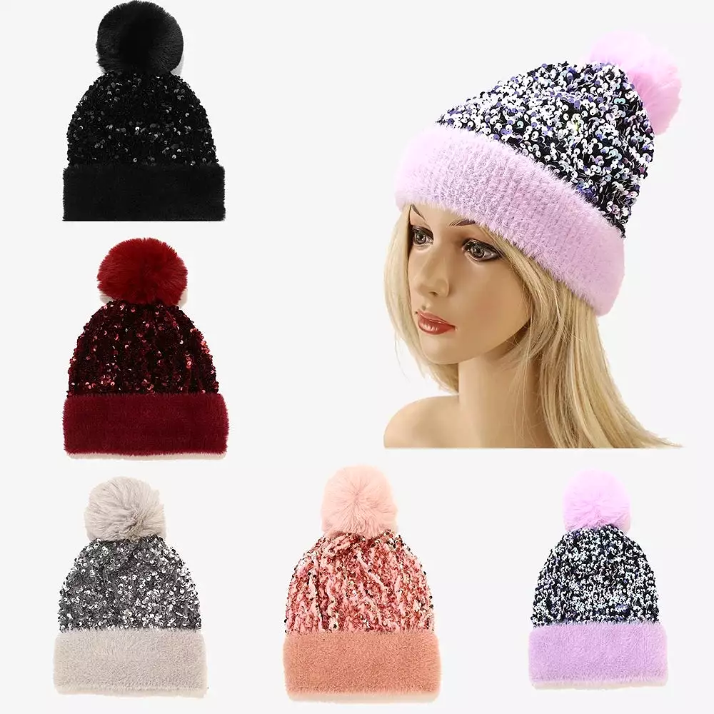 Sequins Beanie Skullies