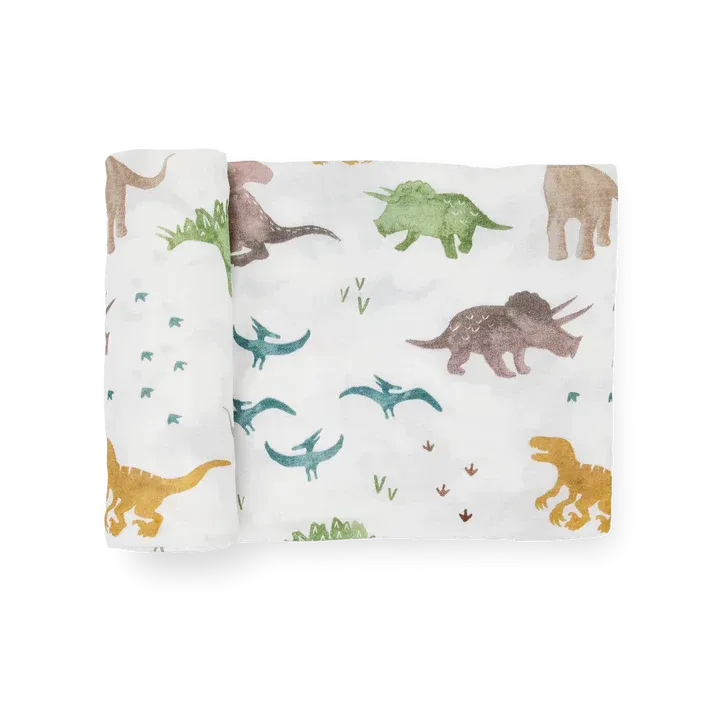 Stretch Knit Swaddle, Dino Pals