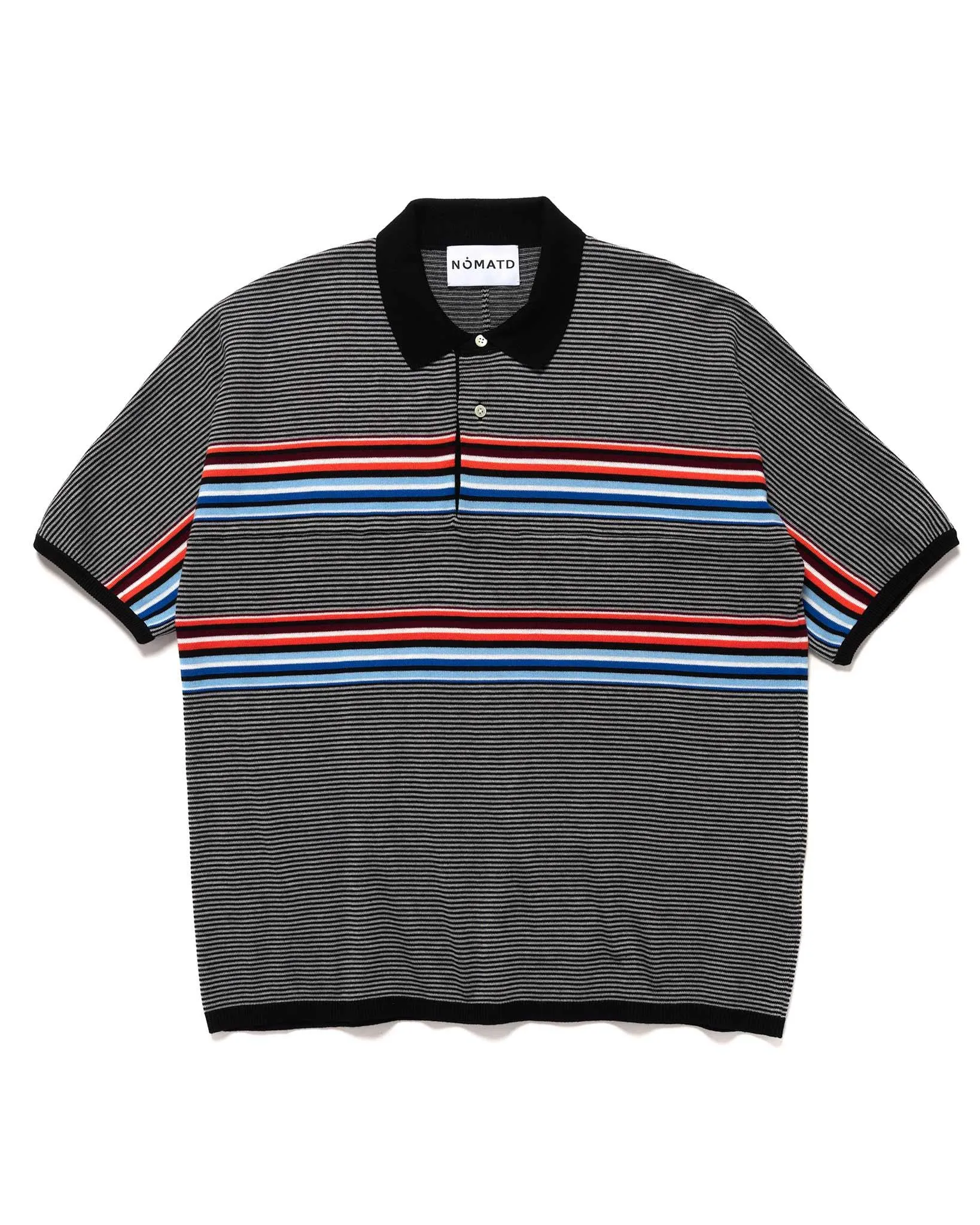 Stripe Knit Polo Multi