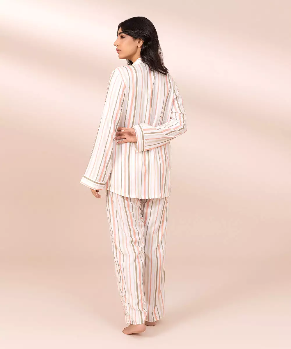 Striped Cotton Pj Set