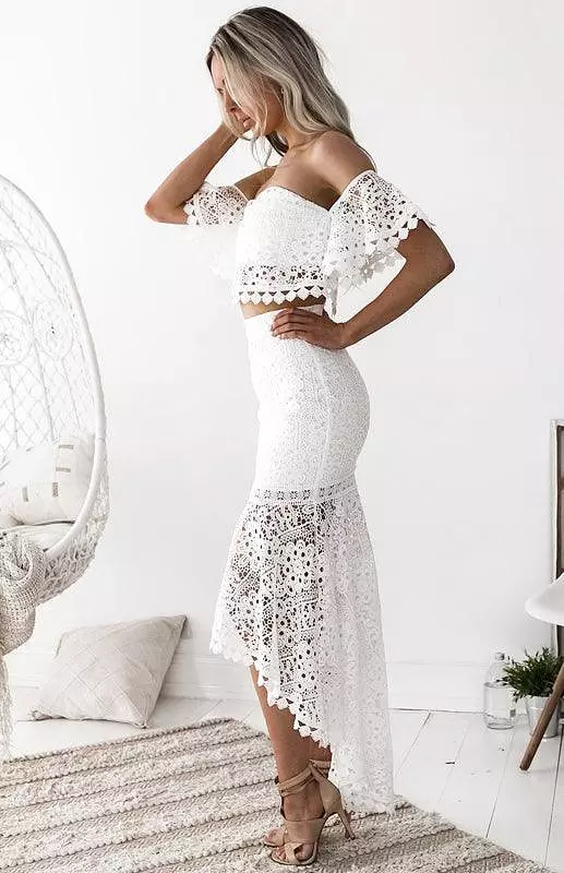 Stylish 2-Piece Lace Clothing Set