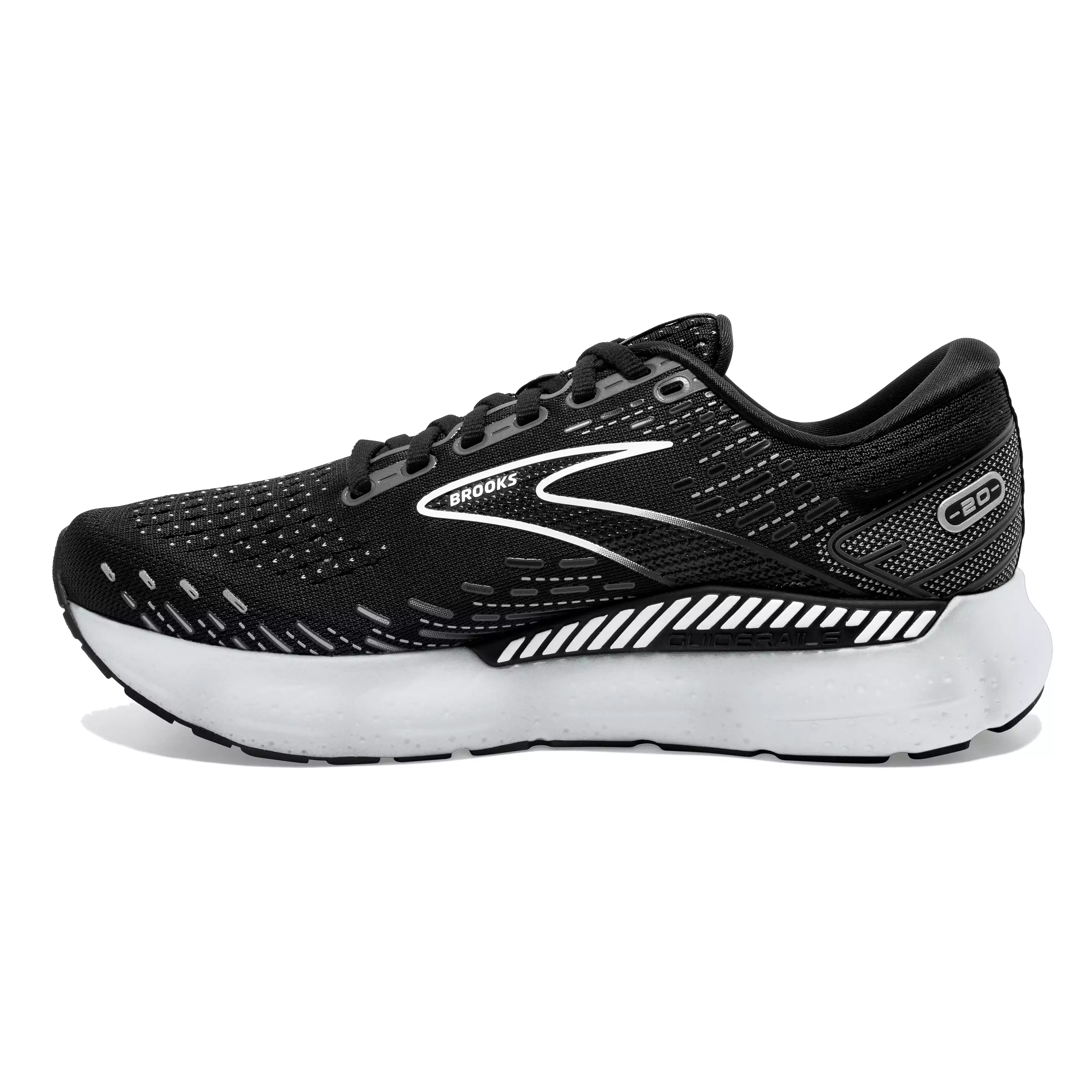 W Brooks Glycerin GTS 20 Black/White/Alloy