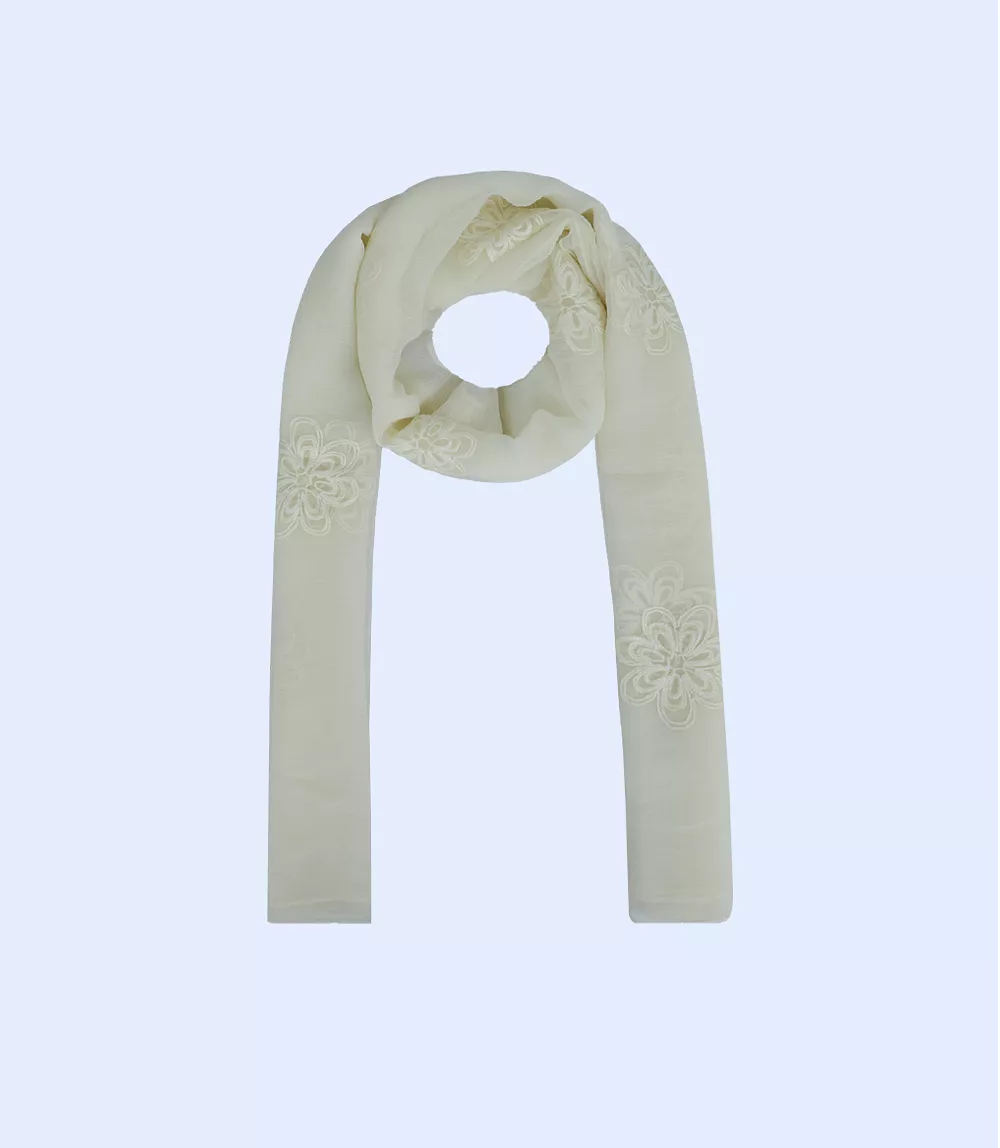 WA0835-OFF-WHITE-Scarf For Women