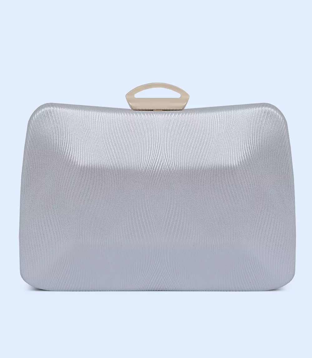 WB2499-WHITE-Women Snazzy Clutch