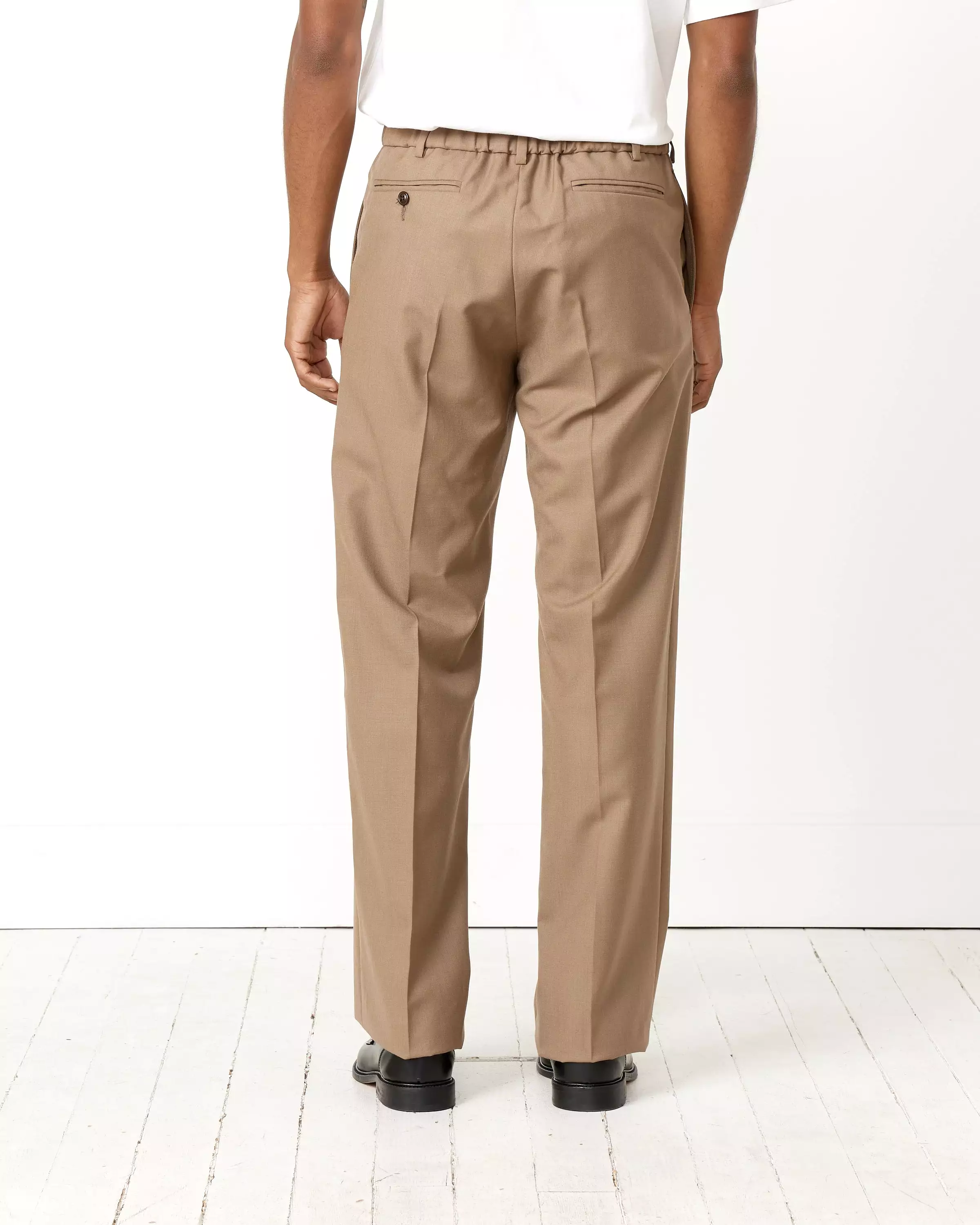 West Coast Tropical Wool Pant in Khaki