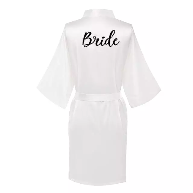 White Wedding Nightgowns - Letter Robe