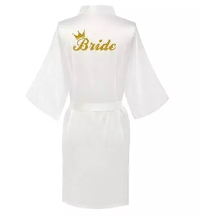 White Wedding Nightgowns - Letter Robe