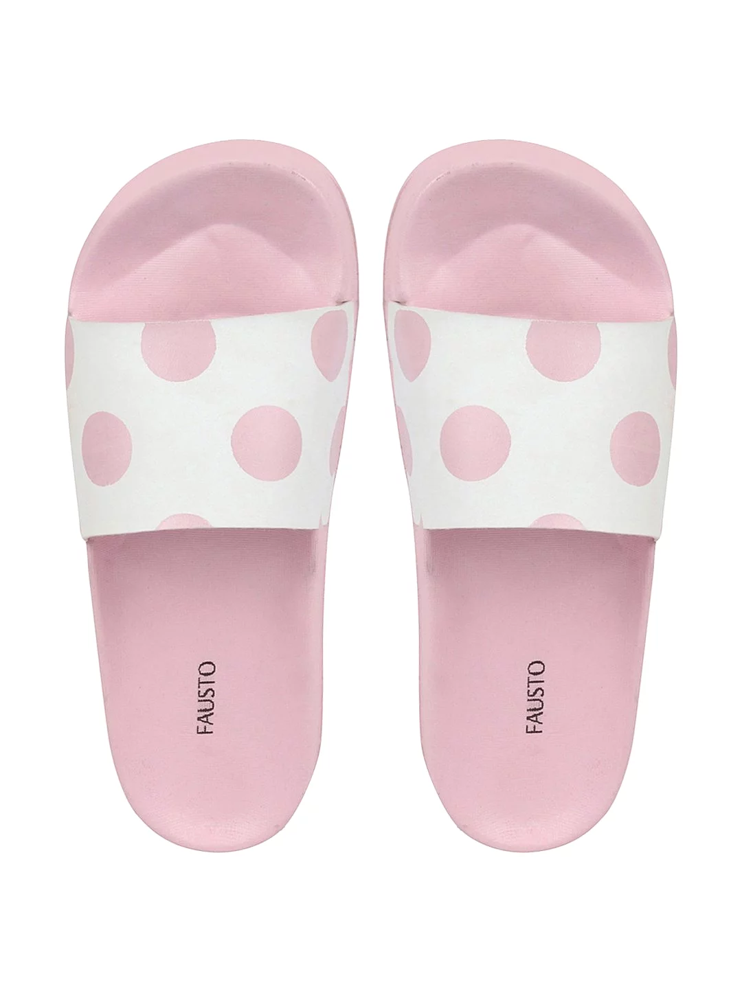 Women Pink/White Outdoor Slider Flip Flops