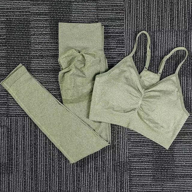 Women Seamless yoga set Fitness Sports Suits GYM Cloth