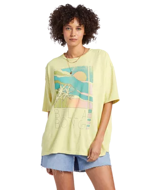 Women's Billabong Rainbow Skies Boyfriend T-Shirt