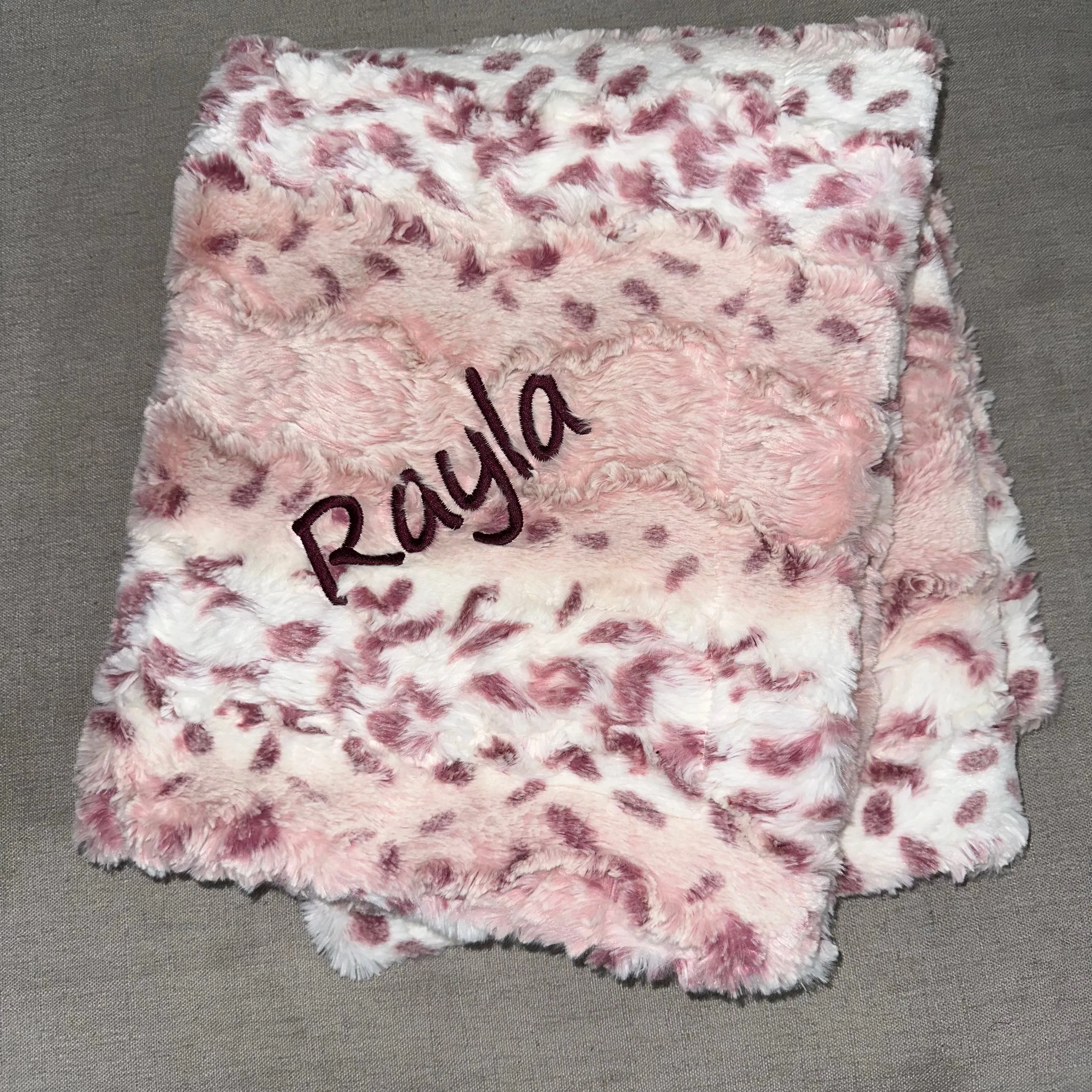 Zandino Leo Wildrose Minky Blanket